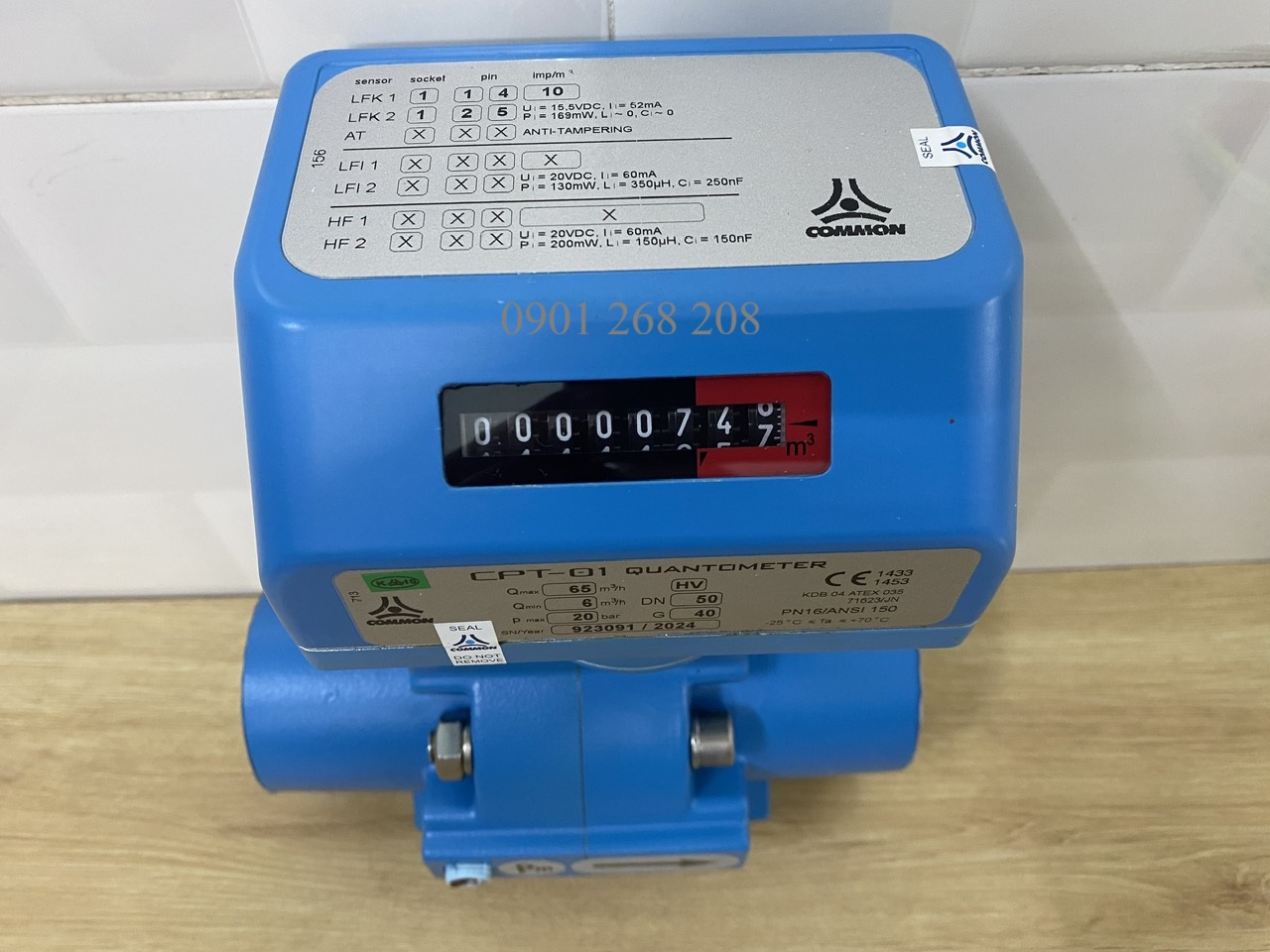 dong ho do luu luong 65m3h Common CPT-01 Quantometer